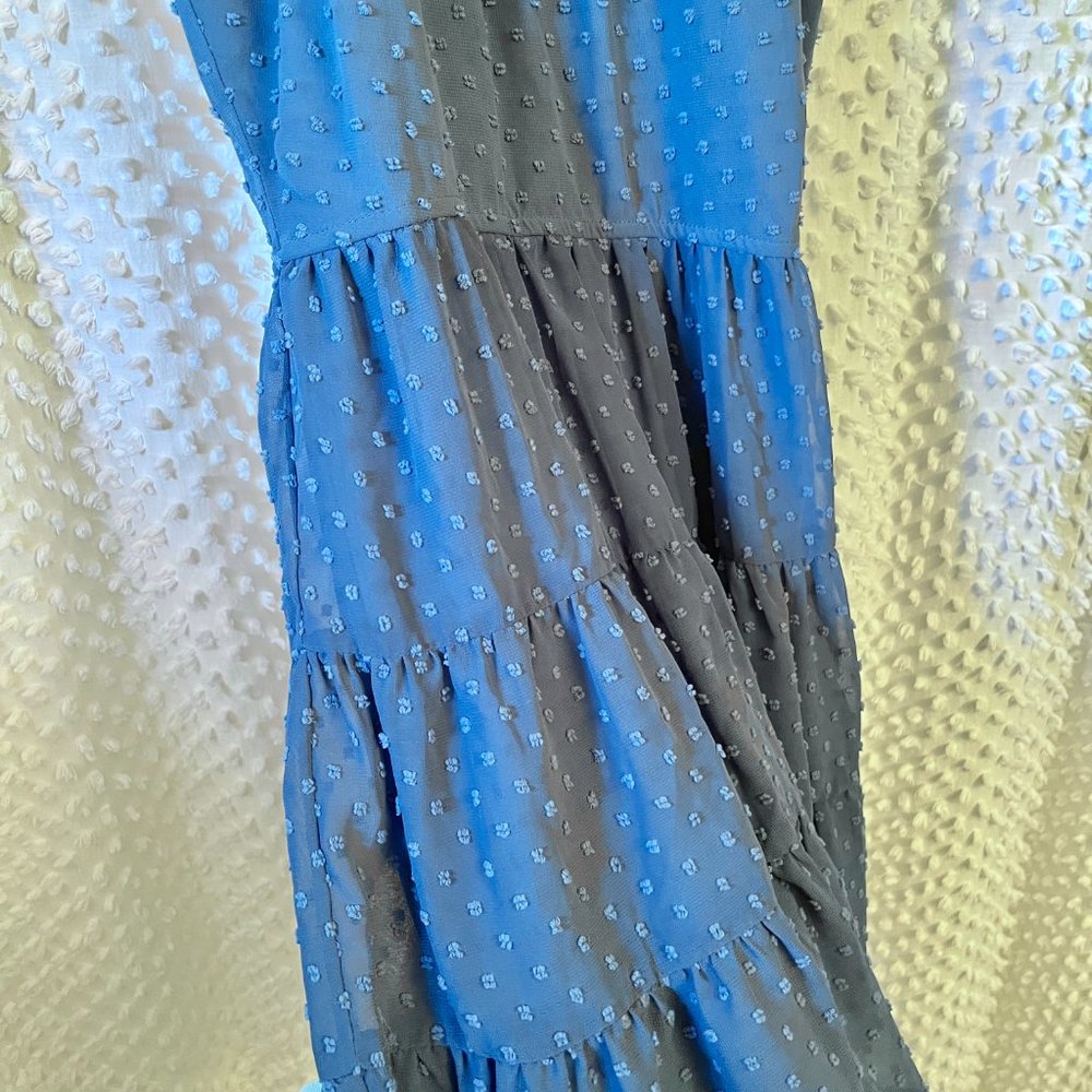 Blue Ruffle Dress - Picture 2 of 7